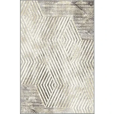 Abbildung von MANI TEXTILE Teppich Borrow, Grau, 160 x 230 cm