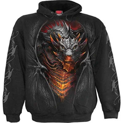 Abbildung von Spiral Draconis Hoodie Schwarz S