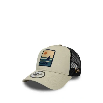 Abbildung von New Era Florida Location Patch Stone A Frame Adjustable Trucker Cap One Size