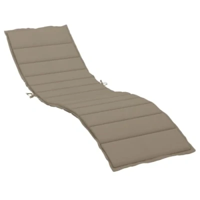 Abbildung von vidaXL Sonnenliege Auflage, Liegenauflage Outdoor, Polster Auflage für Gartenliege Liegestuhl, Polsterauflage, Taupe 200x50x3cm Oxford Gewebe