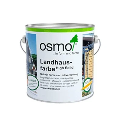 Abbildung von Osmo Landhausfarbe hochdeckende Holzfarbe 2101 Weiß 0,75 L