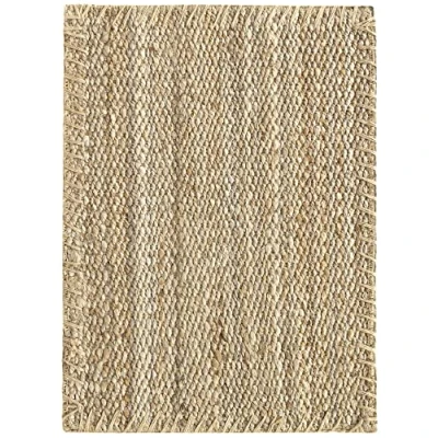 Abbildung von HAMID Jute Teppich, Granada Teppich 100% Natürliche Jutefaser Handgewebt, Weicher und Hohe Festigkeit für Wohnzimmer, Esszimmer, Schlafzimmer, Flurteppich Natürlich (70x50cm)