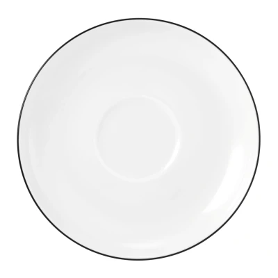 Abbildung von Seltmann Weiden Lido Black Line Kombi Untertasse 14,5 cm