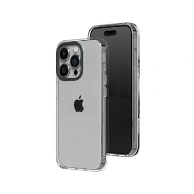 Abbildung von RHINOSHIELD Crystal Clear Case kompatibel mit [iPhone 15 Pro] Fortschrittliche Vergilbungsresistenz, Hohe Transparenz, Personalisierbare und Transparente Schutzhülle Schwarz