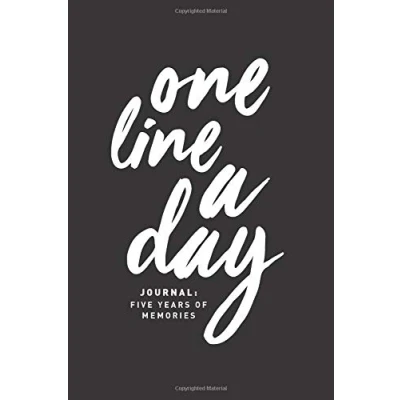Abbildung von One Line A Day Journal: Five Years of Memories, Black and White, 6x9 Diary, Dated Lined Book