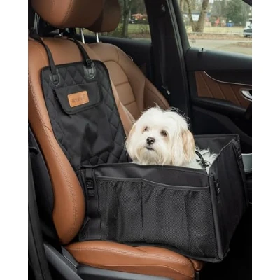 Abbildung von Rudelkönig Hunde Autositz Hundesitz für Auto Rücksitz, Hunde, Polyester, Wasserabweisender Hundekorb kleine und mittlere