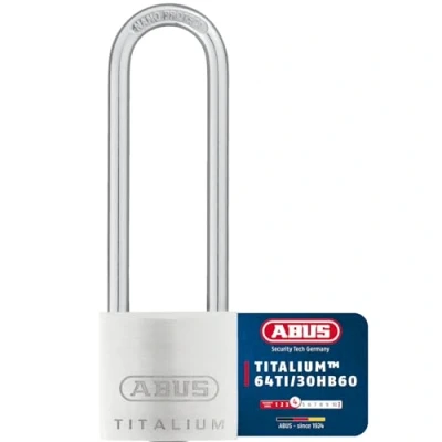 Abbildung von ABUS Titan Vorhängeschloss 64TI/30, hoher Bügel 60 mm