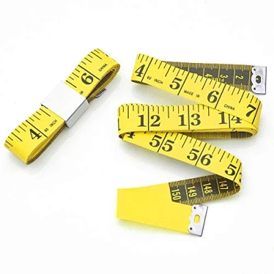 Abbildung von WINTAPE Schneidermaßband/Maßband Körper/Masband körpermaße/Körpermaßband, 150cm Maßband (Gelb)