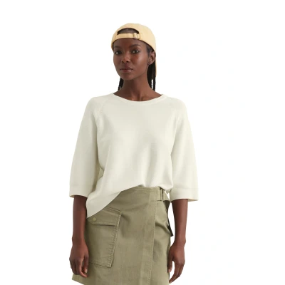 Abbildung von Marc O&#039;Polo Denim Round NECK Strickpullover, Damen, Größe: Large, Creamy white