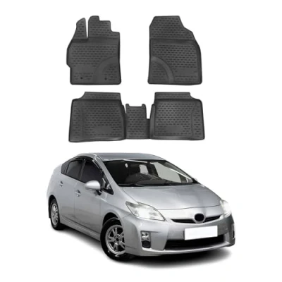 Abbildung von OMAC 7041444 Fußmattensatz Gummi, TPE (thermoplastischer Elastomer) 4 schwarz TOYOTA: Prius Plus