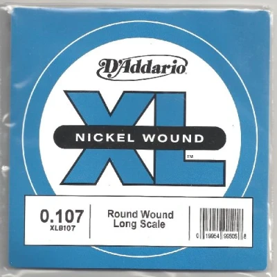 Abbildung von D&#039;Addario XLB107 Nickel Wound Bass Guitar Single String, Long Scale, .107