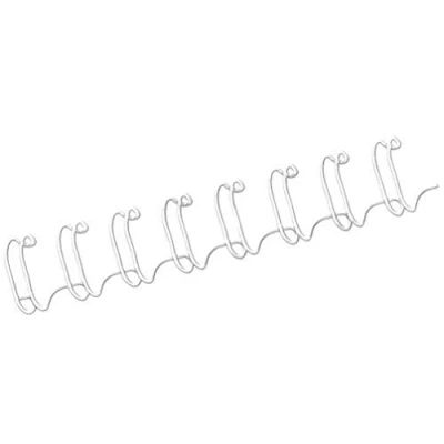 Abbildung von Fellowes Drahtbinderücken A4, 12mm, weiß, 100 Stück