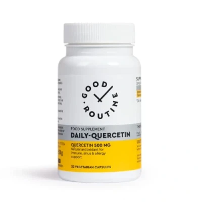 Abbildung von DAILY QUERCETIN 500 MG (30 Kapseln) Premium Nahrungsergänzungsmittel zur Unterstützung des Immunsystems, antioxidative und antiallergische Wirkung, vegetarisch, 1 Monatspackung