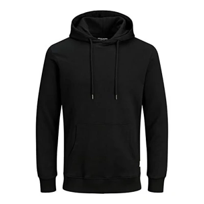 Abbildung von Jack &amp; Jones Jjebasic Kapuzenpullover, Herren, Größe: 8XL, Black