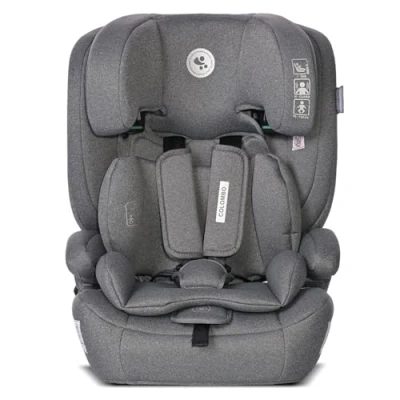 Abbildung von Lorelli Auto Kindersitz Colombo i Size, mitwachsender Autositz für Kinder von 76 150 cm, Babysitz, Autokindersitz, Einstellbare Kopfstütze, 5 Punkt Sicherheitsgurt, grau
