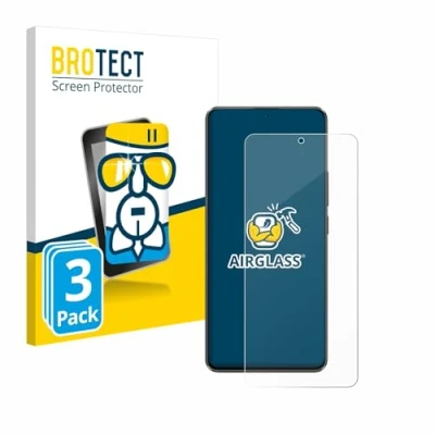 Abbildung von BROTECT Schutzglas für Xiaomi Poco X6 (3 Stück) Schutzfolie Panzer Folie Glas [Extrem Kratzfest 9H, Anti Fingerprint, Ultra Transparent]