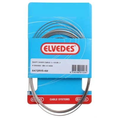 Abbildung von Schaltzug Innen Elvedes 4000mm Nirosta Ø1,1mm Shimano / SRAM N nippel (blister)