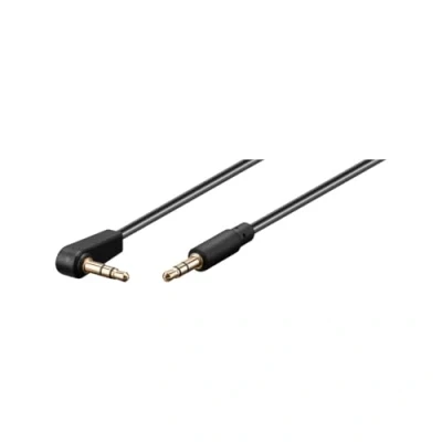 Abbildung von Goobay 67783 Audio Verbindungskabel, AUX, 3.5 mm Stereo, 3 Pol., Slim, CU, Abgewinkelt