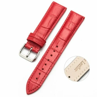Abbildung von Samsung Galaxy Watch 6 40mm &amp; 44mm Krokodillederband Rot