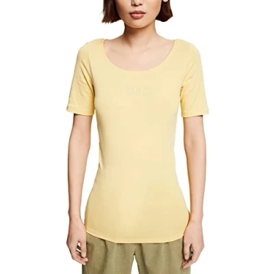 Abbildung von ESPRIT Damen 012EE1K335 T Shirt, 765/DUSTY Yellow, M