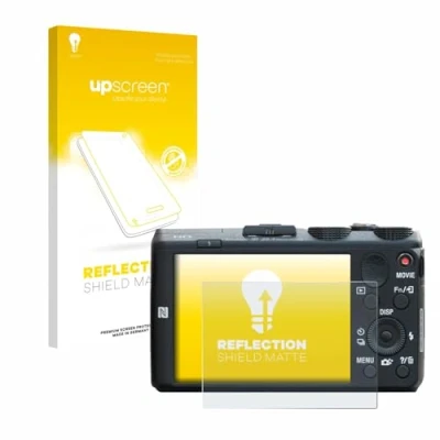 Abbildung von upscreen Entspiegelungs Schutzfolie für Sony Cyber Shot DSC HX60 Displayschutz Folie Matt [Anti Reflex, Anti Fingerprint]