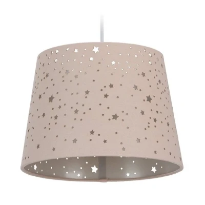Abbildung von relaxdays Hängeleuchte Kinderzimmerlampe Sterne, Rosa