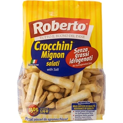 Abbildung von Roberto Crocchini Mignon Salati Mini Grissini mit Salz 150 gr.