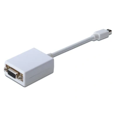 Abbildung von ASSMANN DisplayPort Adapterkabel mini DP HD15 0.15m weiß
