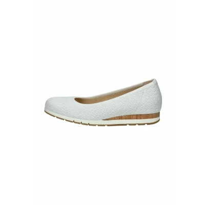 Abbildung von Gabor Damen Ballerinas, Frauen sportliche Ballerinas,Sommerschuhe,Freizeitschuhe,weiblich,Lady,Ladies,Women&#039;s,Woman,Flats,Weiss,41 EU / 7.5 UK