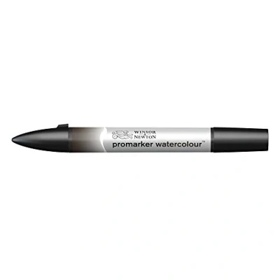 Abbildung von Winsor &amp; Newton 0201609 Aquarellmarker 2 Spitzen, Pinsel und feiner Spitze, lichtecht, hochpigmentierte Aquarellfarben für Kalligrafie, Zeichnungen Sepia