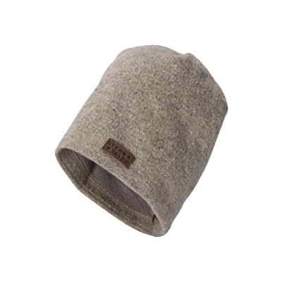 Abbildung von Sterntaler Baby Jungen Beanie Slouch Melange Mütze Baby, Kinderbeanie gefüttert mit Baumwoll Fleece beige, 51
