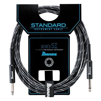 Abbildung von Ibanez SI20 CCT 20 ft 2 Straight Plugs Standard Woven Instrument Cable