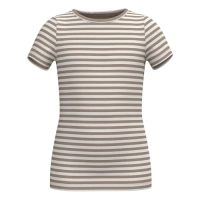 Abbildung von Name it Kurzarm Tshirt print für Kinder, Größe: 98, Mocha meringue