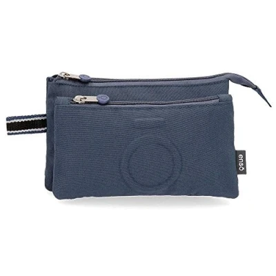 Abbildung von Enso Basic Dreifaches Federmäppchen Blau 22x12x5 cms Polyester