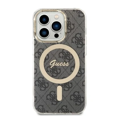Abbildung von CG Mobile Guess Magsafe IML 4G Hartschale für iPhone 15 Pro, Schwarz