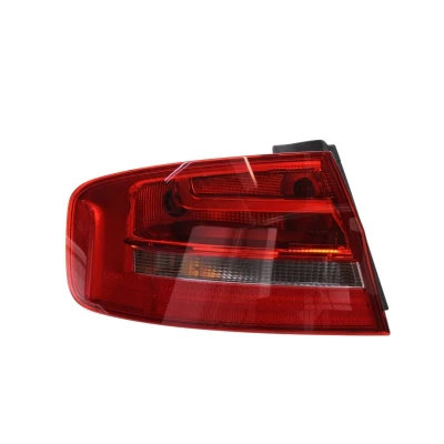Abbildung von HELLA 2VA 010 914 091 Rückleuchte links äusserer Teil P21W 12 Rot mit Glühlampe, Lampenträger AUDI: A4 B8 Limousine