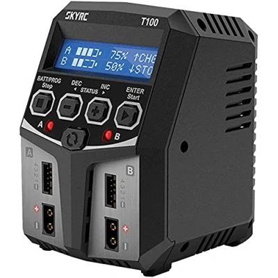 Abbildung von SKYRC T100 5.0A Modellbau Ladegerät Lead LiFePO LiHV LiIon, LiPo, NiCd, NiMH Timer Stop