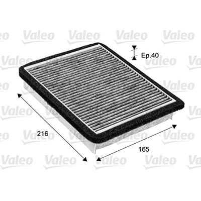 Abbildung von VALEO CLIMFILTER PROTECT 715682 Innenraumfilter Aktivkohlefilter 225 181 40 LADA: 111
