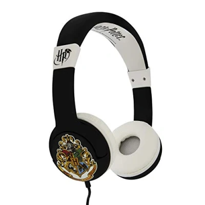 Abbildung von OTL Technologies JUNIOR Kinder Kopfhörer Harry Potter Hogwarts (gepolsterte Bügel, Lautstärke Begrenzung auf 85 dB, buntes Comic Design, für Jungen und Mädchen), Schwarz