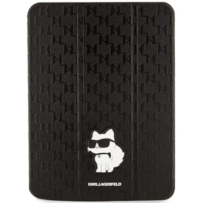 Abbildung von Karl Lagerfeld KLFC11SAKHPCK hülle für iPad 10.9&quot; Folio Magnet Allover Schwarz Saffiano Monogram Choupette