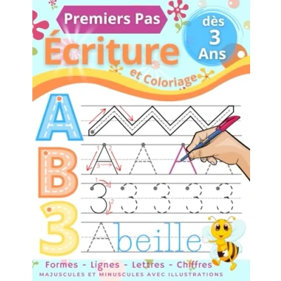 Abbildung von Premiers Pas Cahier d&#039;Écriture: Apprenons à Tracer les Formes, Lignes, Lettres et Chiffres. de Graphisme Coloriage pour Enfants partir 3 ans