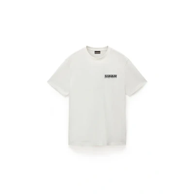 Abbildung von Napapijri Vignoni BACK Tshirt print, Herren, Größe: Small, White heron