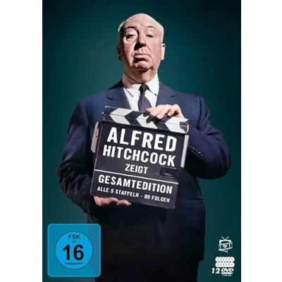 Abbildung von Alfred Hitchcock zeigt Gesamtedition: Alle 5 Staffeln / 80 Folgen (Fernsehjuwelen) [12 DVDs]