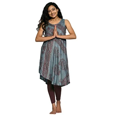 Abbildung von Simandra Damen A Linie Kleid Om Grau L XL