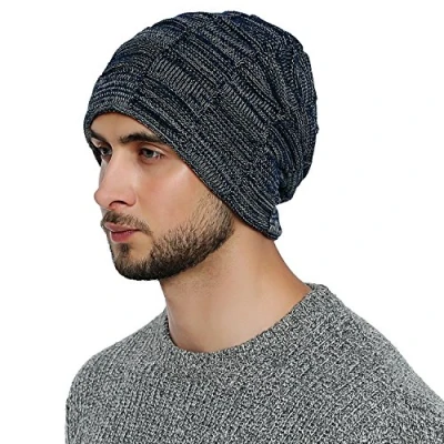 Abbildung von DonDon Beanie Herren Winter long Slouch (Packung, 1 St) Wintermütze, mit Flechtmuster und Teddyfleece