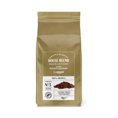 Abbildung von by Amazon House Blend Kaffeebohnen, mittelgeröstet, 1 kg, Rainforest Alliance zertifiziert