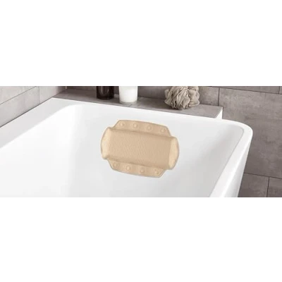 Abbildung von Kleine Wolke Arosa Nackenpolster, PVC, Beige, 32x22 cm