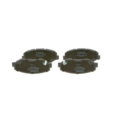 Abbildung von BOSCH 0 986 424 809 Bremsbelagsatz Low Metallic mit akustischer Verschleißwarnung Anti Quietsch Blech HONDA: CIVIC 10 Schragheck