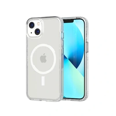 Abbildung von Tech21 Evo Clear Apple iPhone 13 Backcover mit MagSafe Transparent