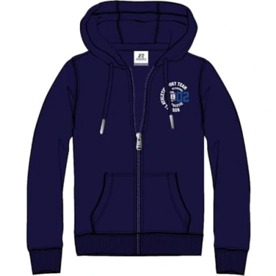 Abbildung von Russell Athletic A00571 NA 190 Collegiate Zip Through Hoody Sweatshirt Herren Navy Größe XL